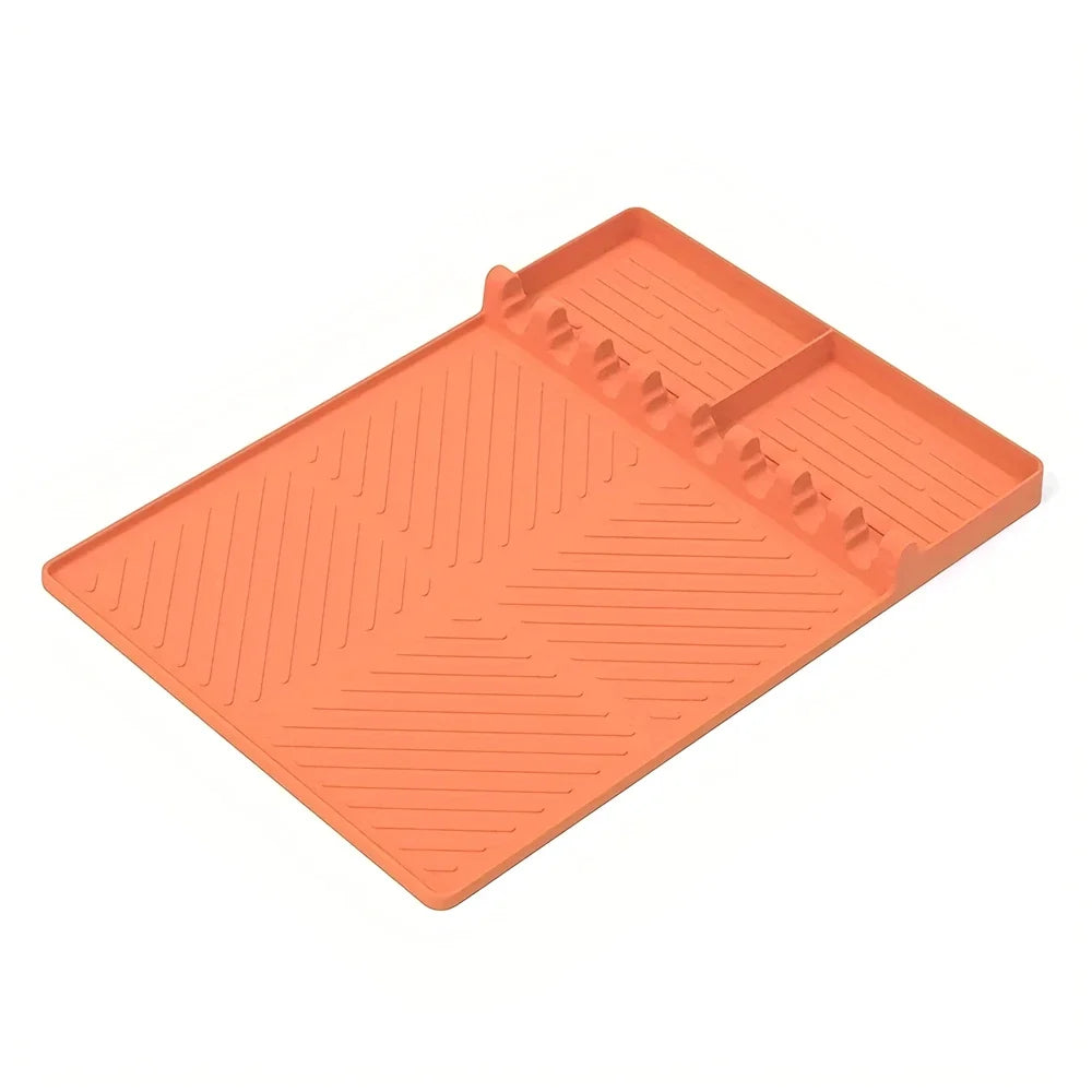 1PC，Silicone Grill Mat Mat Drip Pad Spatula Mat Food Grade BBQ Pad Outdoor Grill Kitchen Grill Side Shelf Tools Griddle Tools